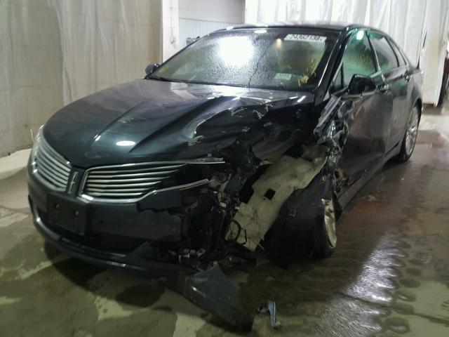 3LN6L2J94DR800361 - 2013 LINCOLN MKZ BLUE photo 2