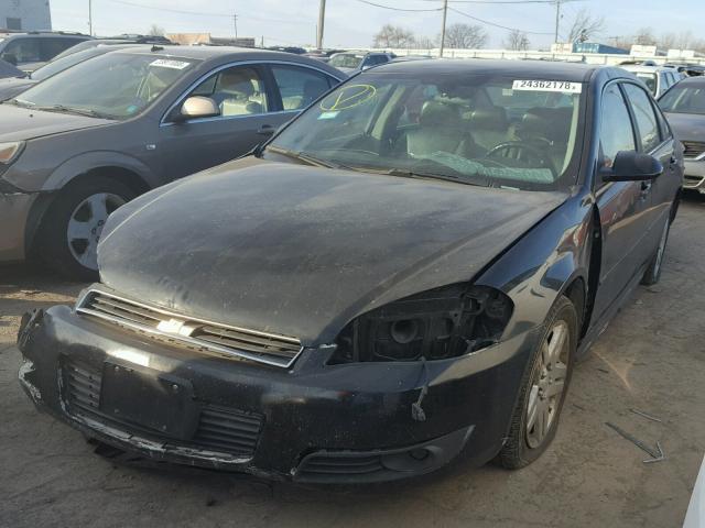 2G1WB5EN7A1248184 - 2010 CHEVROLET IMPALA LT BLACK photo 2