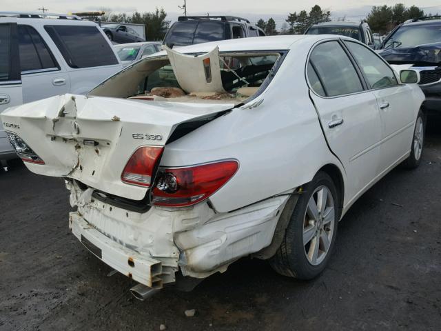 JTHBA30G865147410 - 2006 LEXUS ES 330 WHITE photo 4