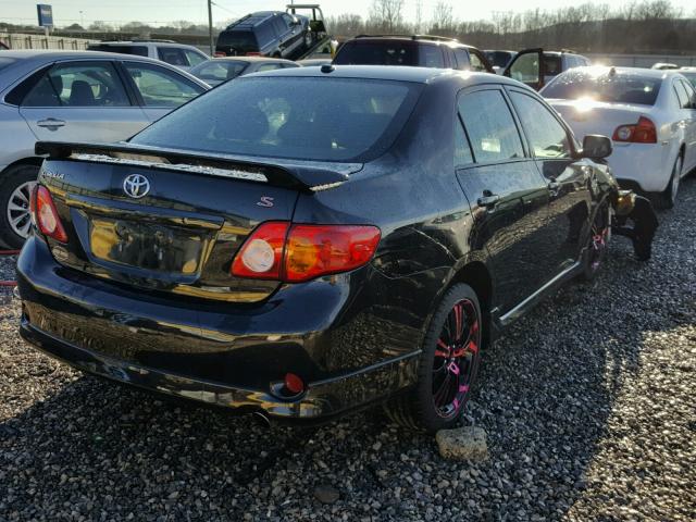 2T1BU4EE0AC453972 - 2010 TOYOTA COROLLA BA BLACK photo 4