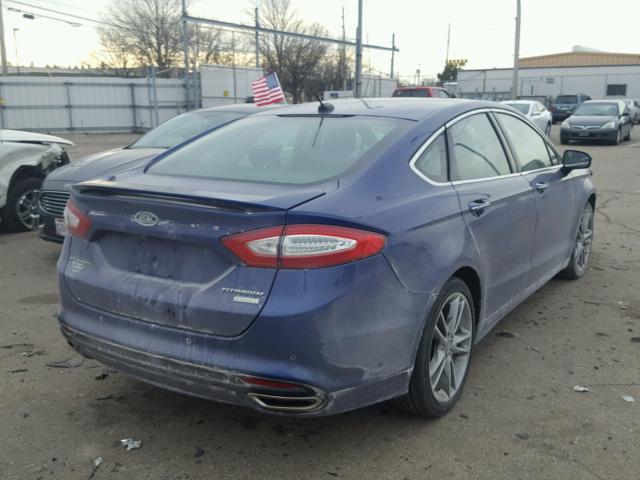 3FA6P0K93GR277548 - 2016 FORD FUSION TIT BLUE photo 4