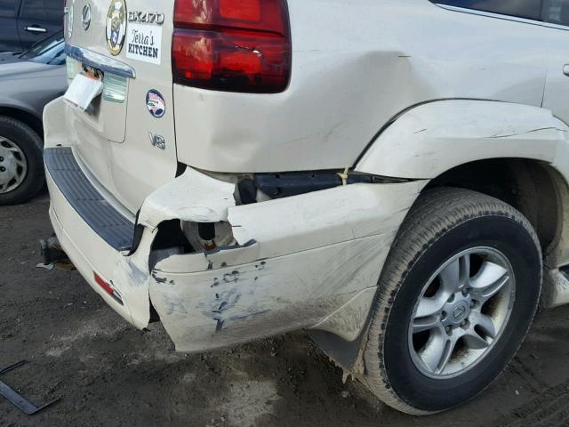 JTJBT20XX30005894 - 2003 LEXUS GX 470 CREAM photo 9