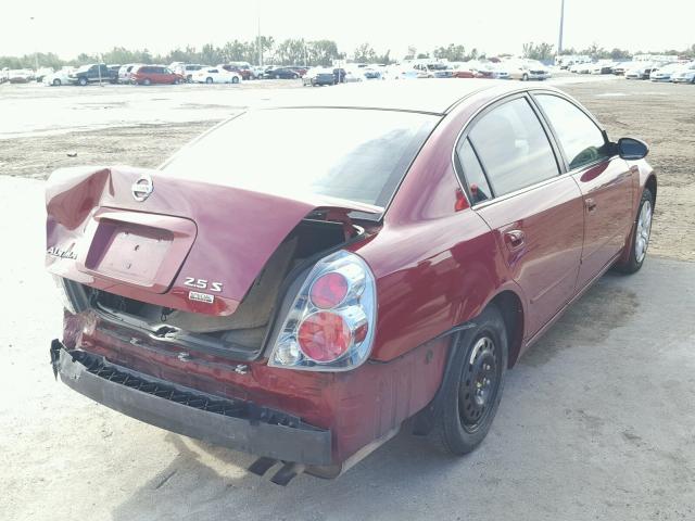 1N4AL11DX6C206894 - 2006 NISSAN ALTIMA S RED photo 4