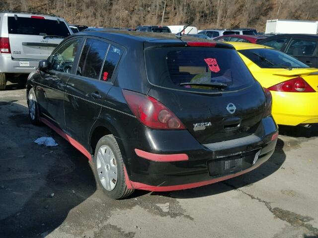 3N1BC1CP3AL357548 - 2010 NISSAN VERSA S BLACK photo 3