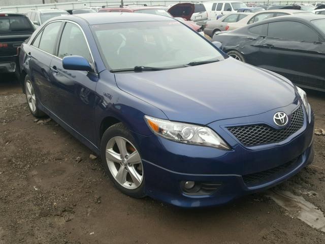 4T1BF3EK8BU608746 - 2011 TOYOTA CAMRY BASE BLUE photo 1