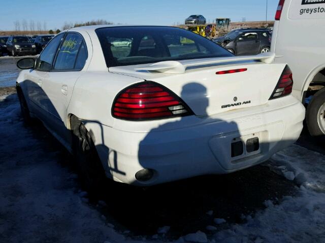 1G2NE52F73C271330 - 2003 PONTIAC GRAND AM S WHITE photo 3