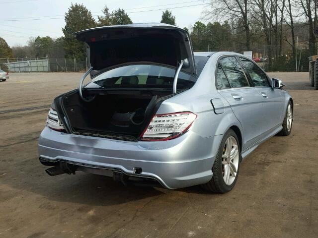 WDDGF4HB4DR272469 - 2013 MERCEDES-BENZ C 250 SILVER photo 4