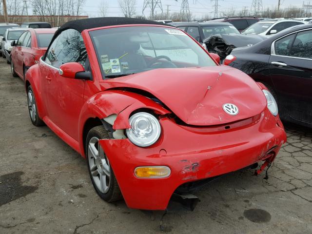 3VWCD31Y84M337460 - 2004 VOLKSWAGEN NEW BEETLE RED photo 1