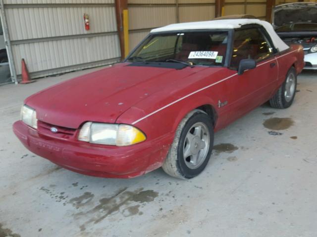 1FACP44E0NF144311 - 1992 FORD MUSTANG LX RED photo 2