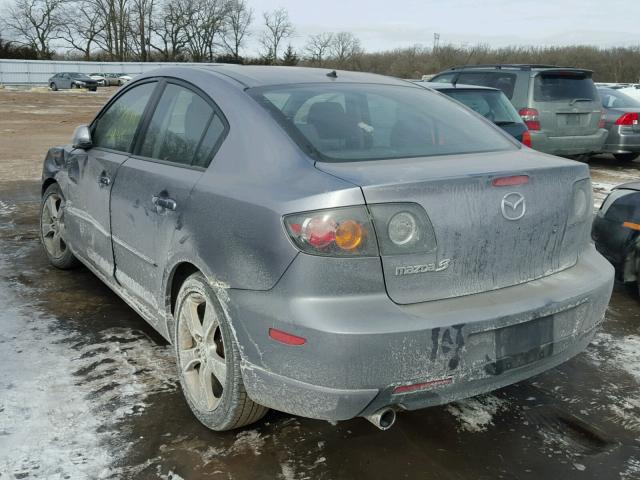 JM1BK323951305980 - 2005 MAZDA 3 S SILVER photo 3