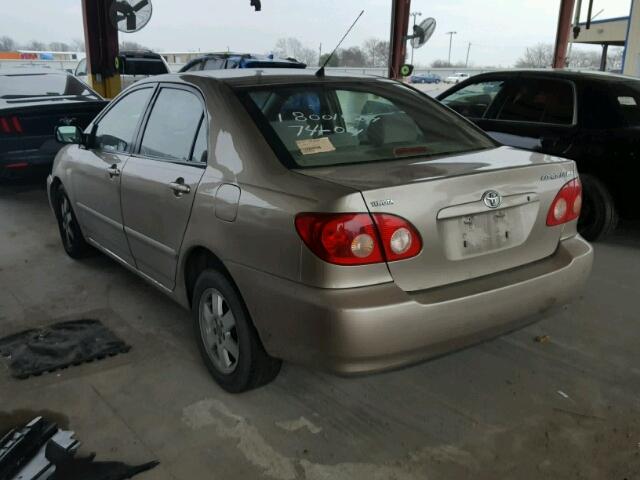 2T1BR32E46C647203 - 2006 TOYOTA COROLLA CE GOLD photo 3