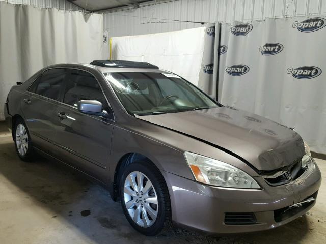 1HGCM66537A008879 - 2007 HONDA ACCORD EX GRAY photo 1