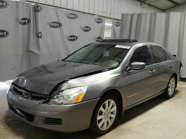 1HGCM66537A008879 - 2007 HONDA ACCORD EX GRAY photo 2