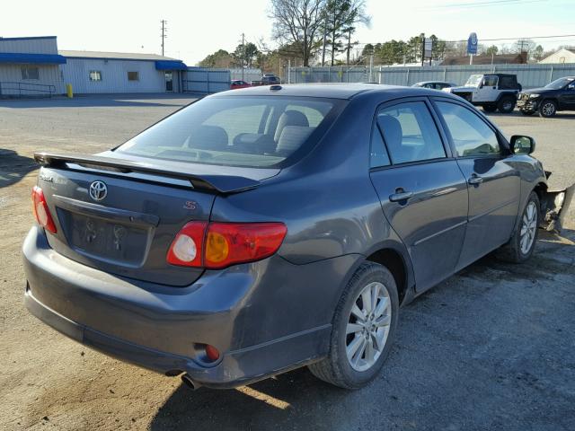 1NXBU4EE1AZ259465 - 2010 TOYOTA COROLLA BA CHARCOAL photo 4