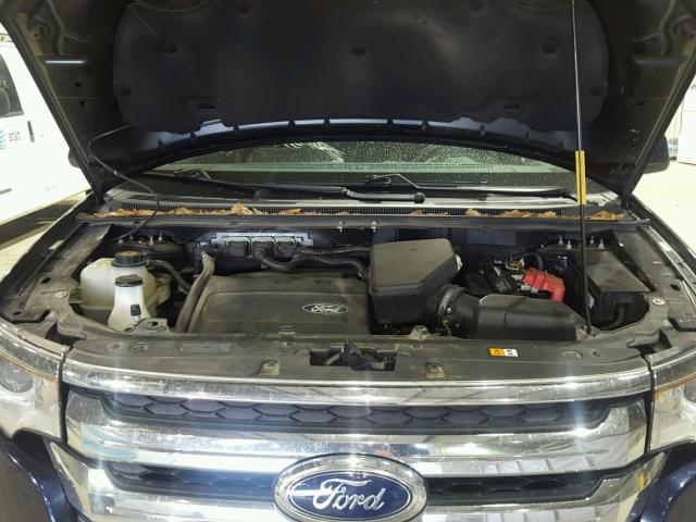 2FMDK3JC2BBA67749 - 2011 FORD EDGE SEL BLUE photo 7