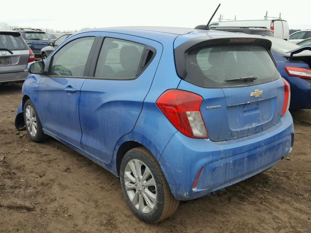 KL8CD6SAXGC607499 - 2016 CHEVROLET SPARK 1LT BLUE photo 3