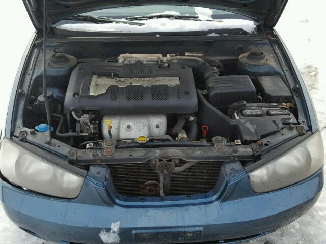 KMHDN45DX1U205045 - 2001 HYUNDAI ELANTRA GL BLUE photo 7