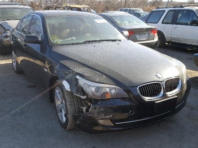 WBANV13598CZ59764 - 2008 BMW 528 XI BLACK photo 1