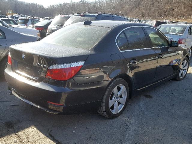 WBANV13598CZ59764 - 2008 BMW 528 XI BLACK photo 4