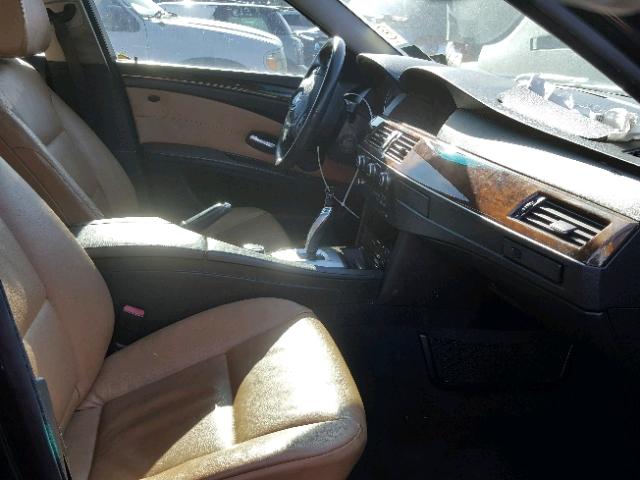 WBANV13598CZ59764 - 2008 BMW 528 XI BLACK photo 5