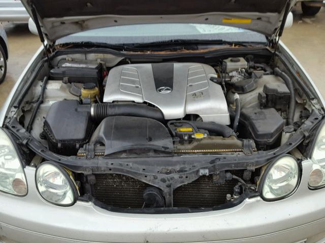 JT8BL69S910007794 - 2001 LEXUS GS 430 SILVER photo 7