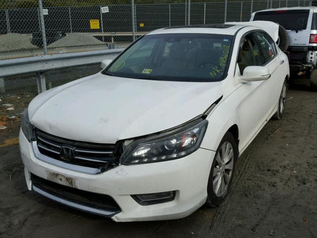 1HGCR3F82DA037912 - 2013 HONDA ACCORD EXL WHITE photo 2