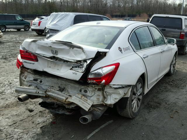 1HGCR3F82DA037912 - 2013 HONDA ACCORD EXL WHITE photo 4