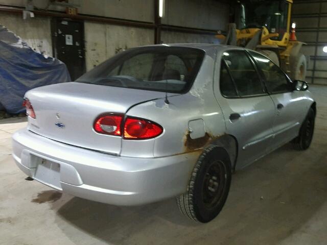 1G1JC524627464079 - 2002 CHEVROLET CAVALIER B SILVER photo 4