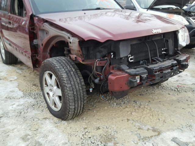 1J8GR48KX8C103088 - 2008 JEEP GRAND CHER MAROON photo 9