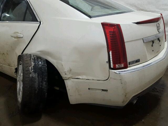1G6DF577X80165701 - 2008 CADILLAC CTS WHITE photo 9