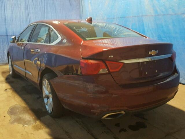 2G1145S31H9158659 - 2017 CHEVROLET IMPALA PRE წითელი ფოტო 3
