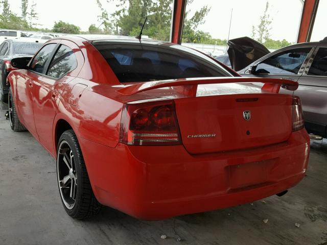 2B3KA43G88H288171 - 2008 DODGE CHARGER RED photo 3