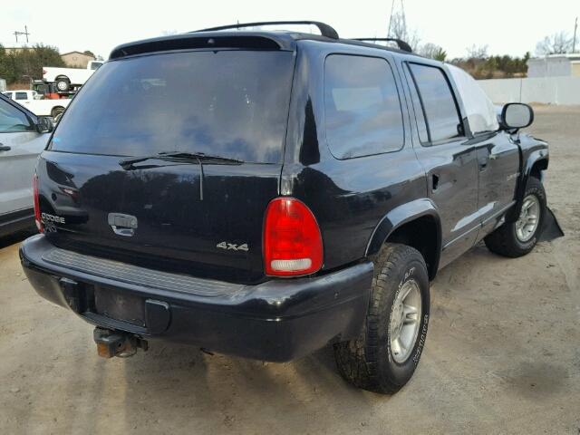 1B4HS28Z4YF189902 - 2000 DODGE DURANGO BLACK photo 4