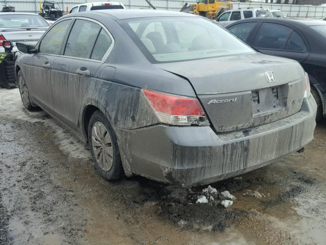 1HGCP26319A128505 - 2009 HONDA ACCORD LX GRAY photo 3