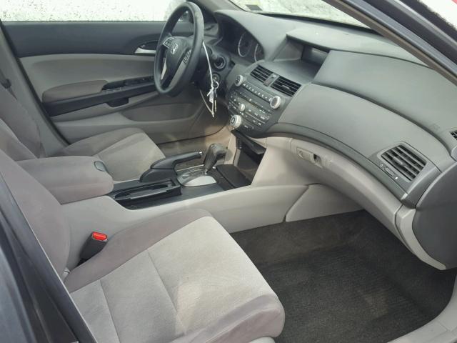 1HGCP26319A128505 - 2009 HONDA ACCORD LX GRAY photo 5