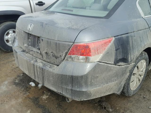 1HGCP26319A128505 - 2009 HONDA ACCORD LX GRAY photo 9