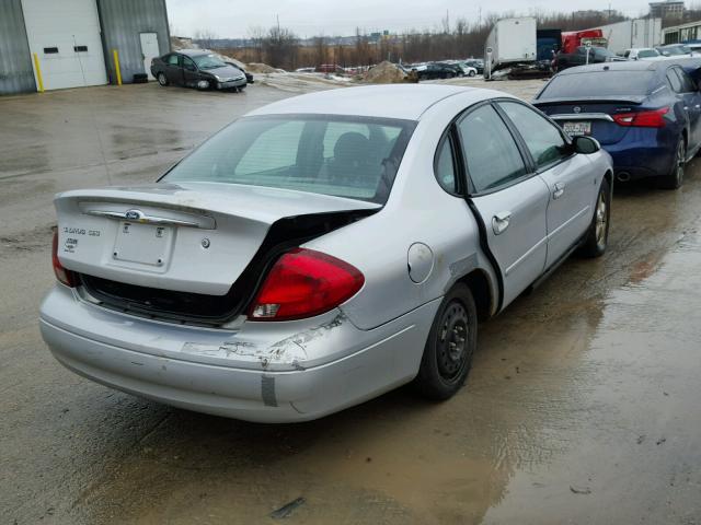 1FAFP55202G258354 - 2002 FORD TAURUS SES SILVER photo 4