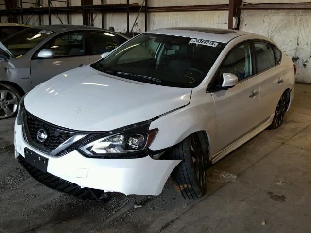 3N1CB7AP7HY236256 - 2017 NISSAN SENTRA SR WHITE photo 2