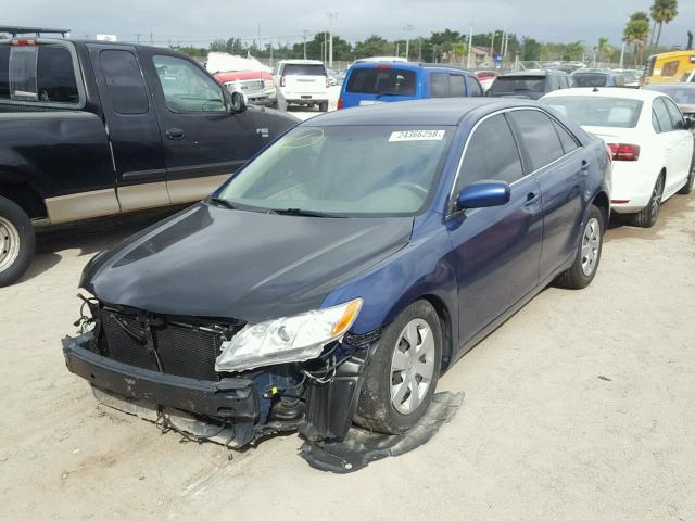 4T1BE46K98U260357 - 2008 TOYOTA CAMRY CE BLUE photo 2