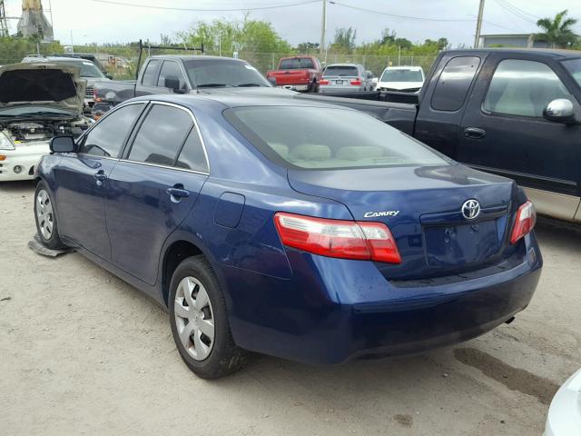 4T1BE46K98U260357 - 2008 TOYOTA CAMRY CE BLUE photo 3