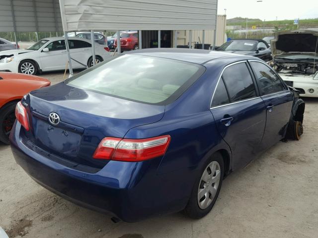 4T1BE46K98U260357 - 2008 TOYOTA CAMRY CE BLUE photo 4