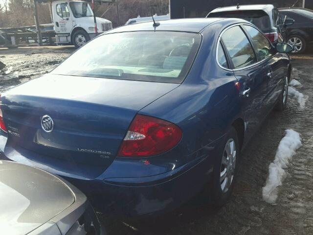 2G4WC582561144043 - 2006 BUICK LACROSSE C BLUE photo 4