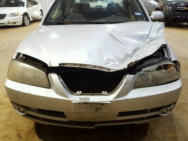 KMHDN46D15U141398 - 2005 HYUNDAI ELANTRA GL SILVER photo 7