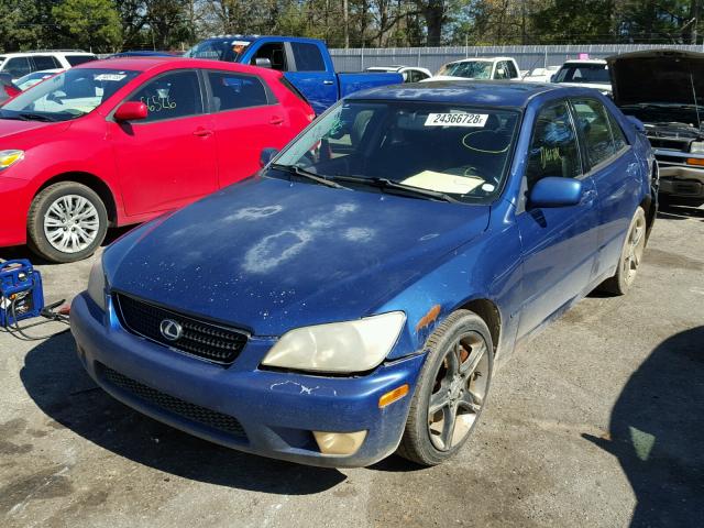 JTHBD192220033901 - 2002 LEXUS IS 300 BLUE photo 2