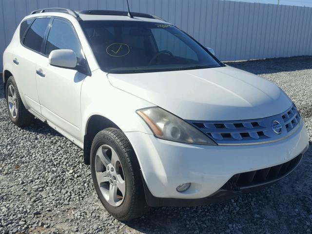 JN8AZ08T15W328805 - 2005 NISSAN MURANO SL WHITE photo 1