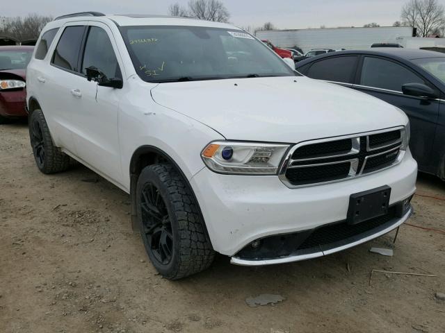 1C4RDJDG1EC361137 - 2014 DODGE DURANGO LI WHITE photo 1