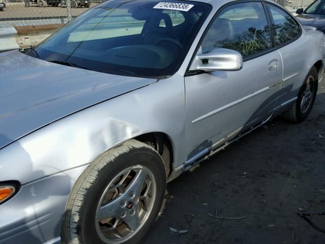 1G2WP12K81F143145 - 2001 PONTIAC GRAND PRIX SILVER photo 9