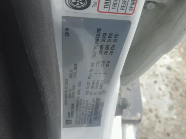 1GCJTDDP2A8131248 - 2010 CHEVROLET COLORADO L WHITE photo 10