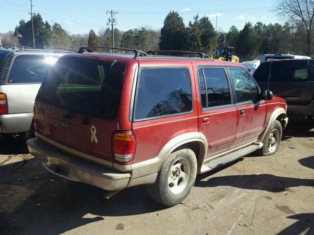 1FMDU34E8XZB32437 - 1999 FORD EXPLORER RED photo 4