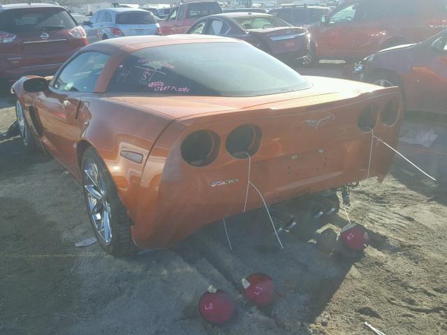 1G1YY26E275121421 - 2007 CHEVROLET CORVETTE Z ORANGE photo 3